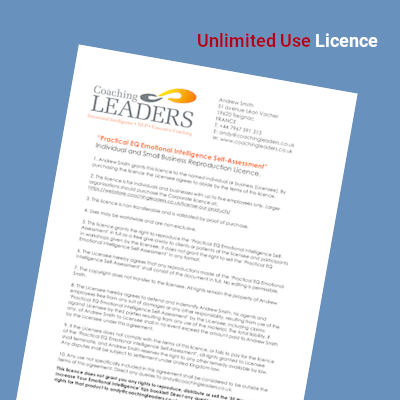 EQ Self-Assessment – Charity Licence